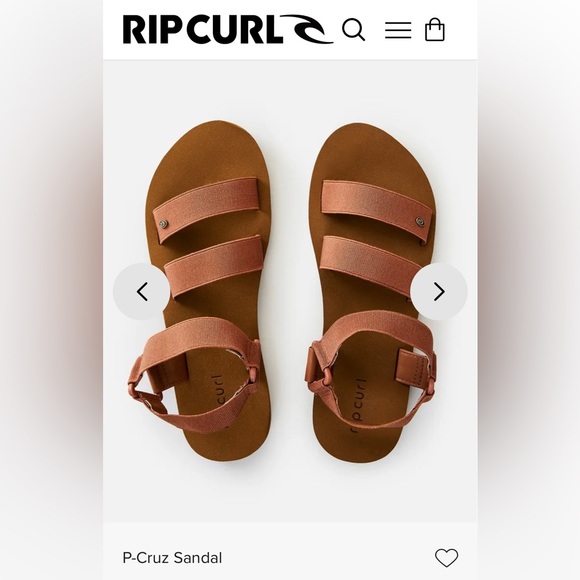 NWT Women's Rip Curl P-Cruz Sandal with heel strap color Ginger size 10 - Picture 3 of 13